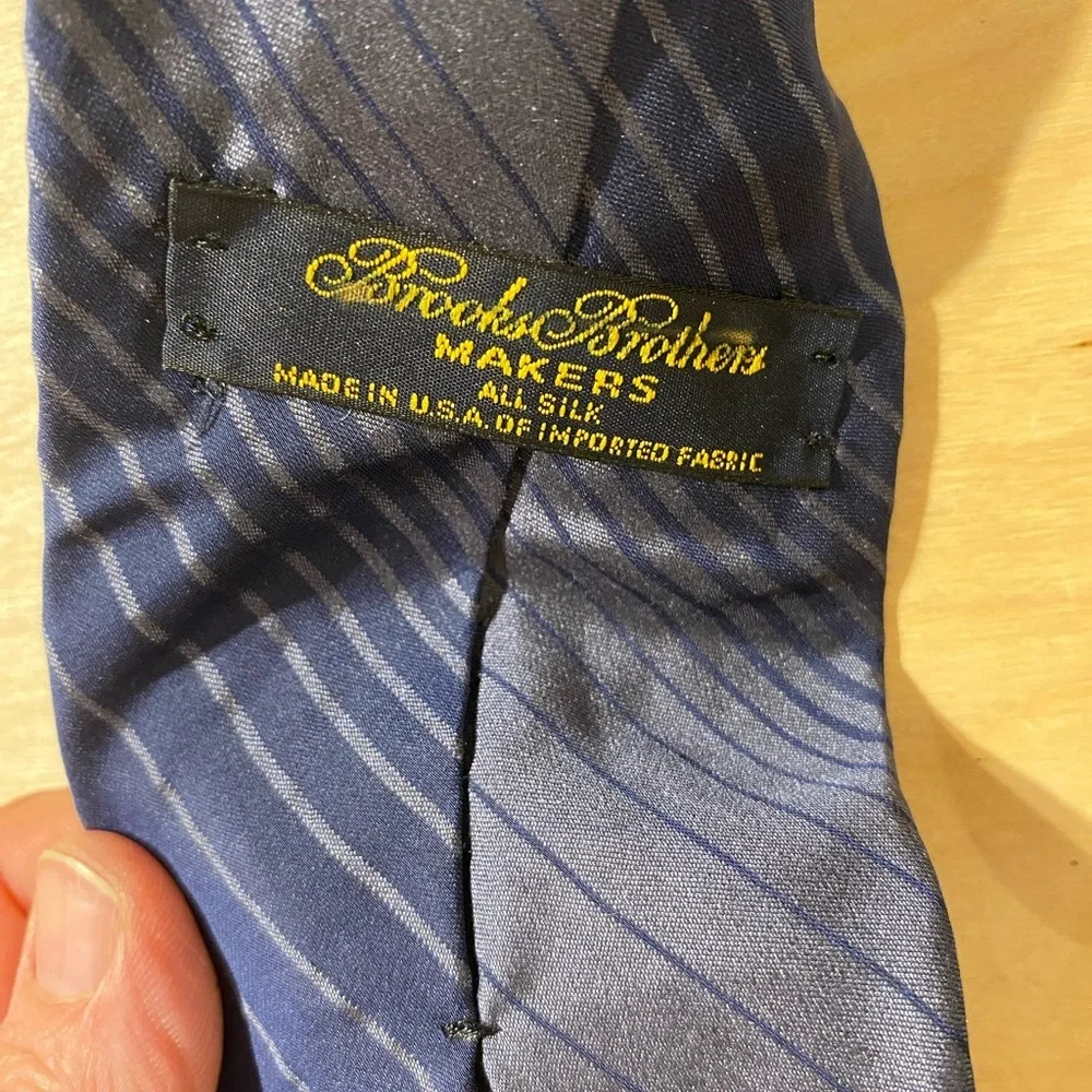 Brooks Brothers Classic Navy Diagonal Tie (OP)